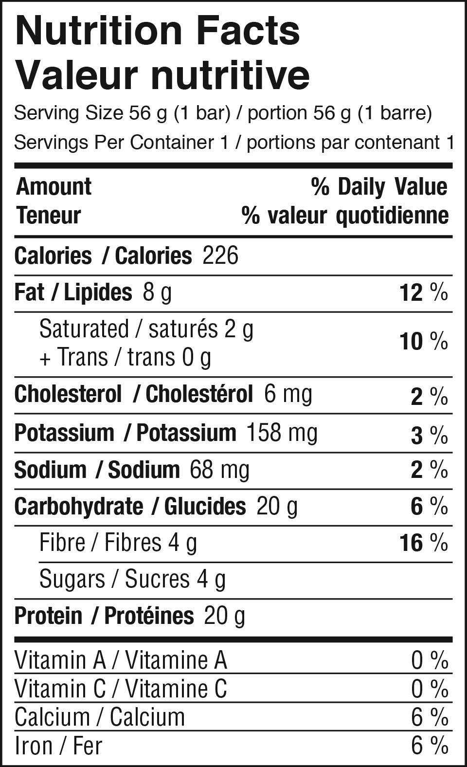 Campfire S'mores Nutrition Facts