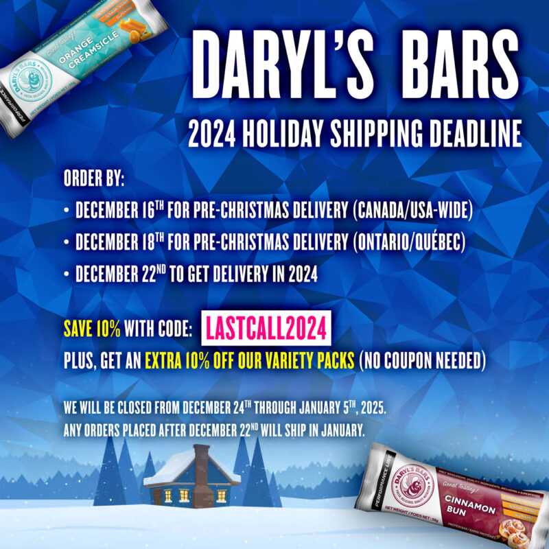 Daryl's Bars ~ Fresh, Delicious, Quality Nutrition